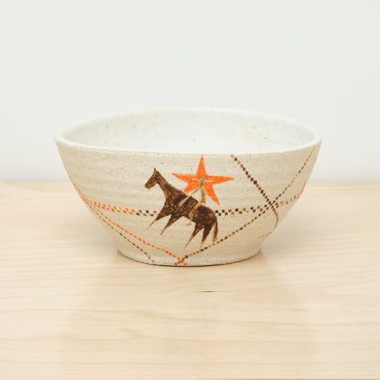 tao delves x mini*star - chawan - orange